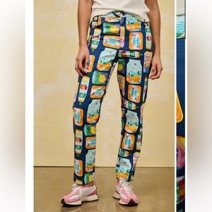 NWOT Dana Mom Jeans: ORGANIC TWILL - Mable Tan & Yak / W30 (UK 12) / LONG